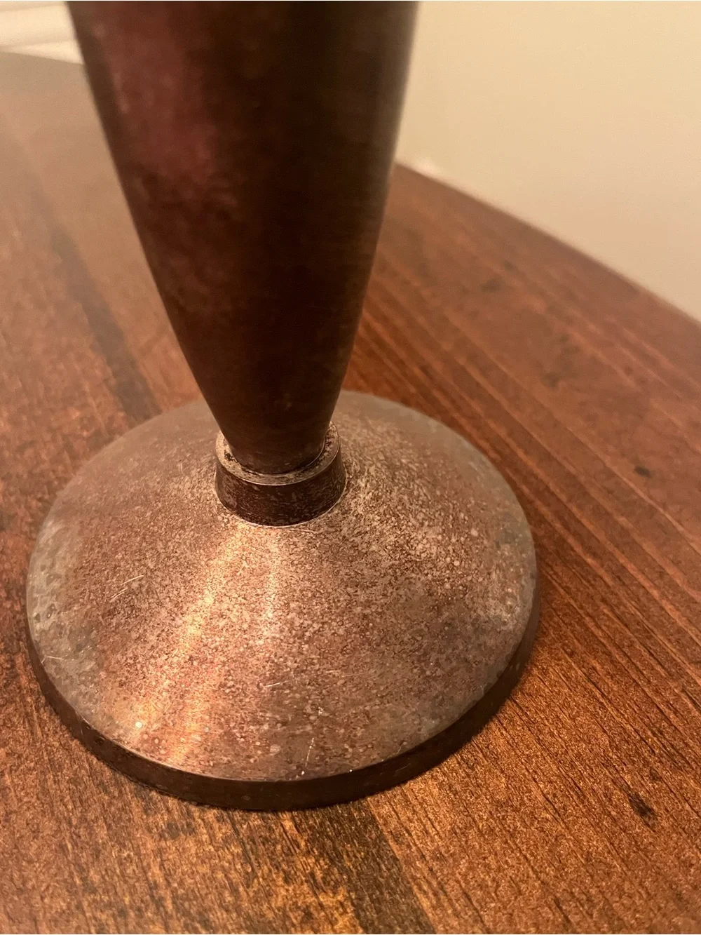 Pottery Barn Rustic Brown Metal Candlestick Holder